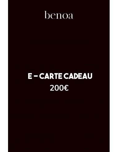 E-carte cadeau - 200€ ou a consommer sur place