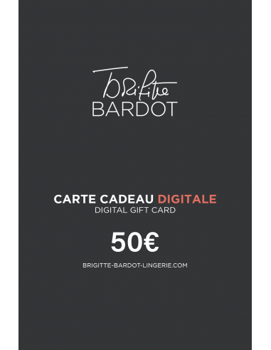 Carte cadeau digitale 50€ Toutes les collections ici