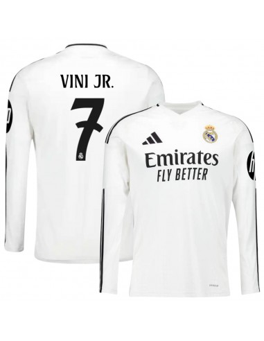 Maillot Real Madrid Domicile 2024 2025 Vini Jr Manches Longues prix pour 